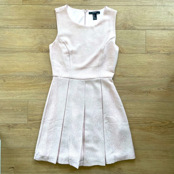 Forever 21 Blush Shimmer Skater Dress - Picture 1 of 4